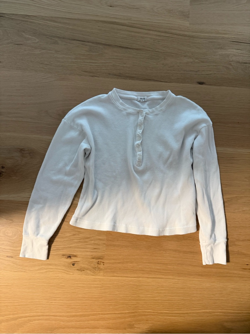 Lejule XS white thermal long sleeve shirt top